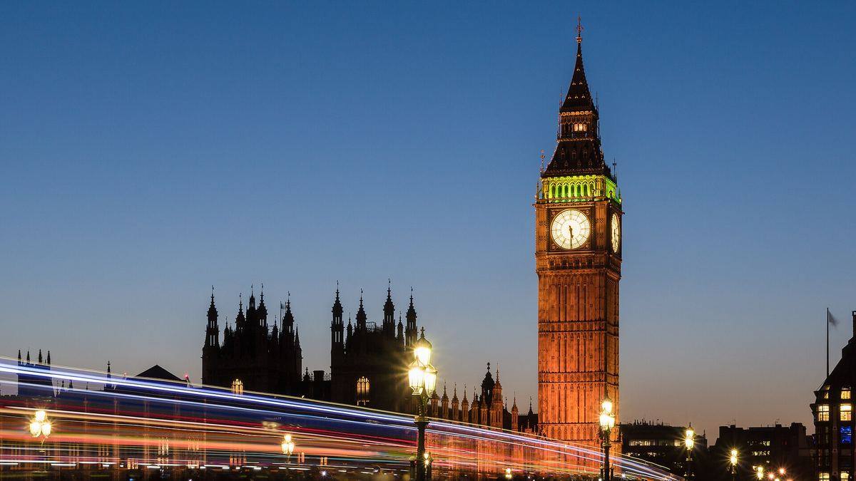 Big Ben and the Houses of Parliament in London at sunset