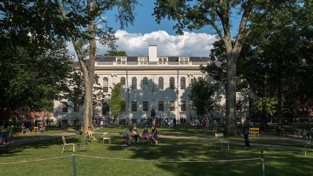 Harvard Yard in summer, Cambridge, Massachusetts