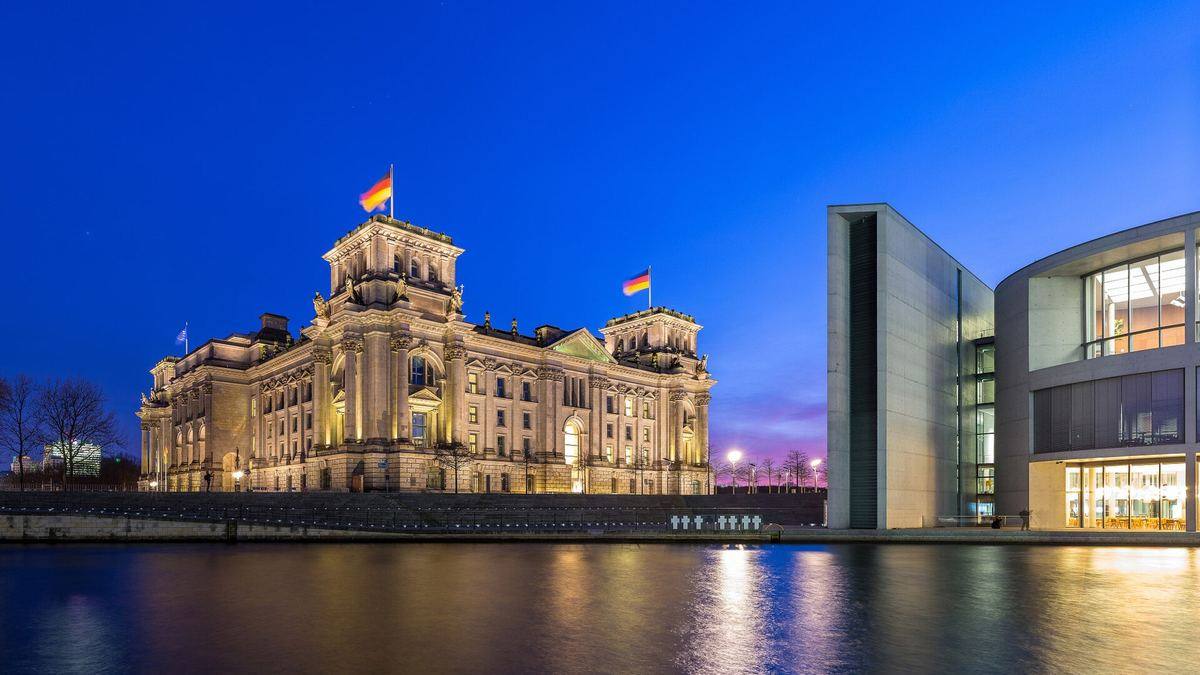 The Reichstag building in Berlin, seat of the German parliament
